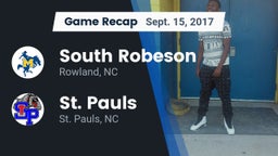 Recap: South Robeson  vs. St. Pauls  2017