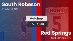 Matchup: South Robeson vs. Red Springs  2017
