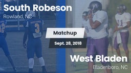 Matchup: South Robeson vs. West Bladen  2018