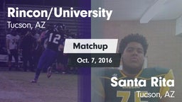 Matchup: Rincon vs. Santa Rita  2016
