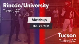 Matchup: Rincon vs. Tucson  2016