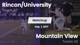 Matchup: Rincon vs. Mountain View  2017