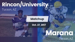 Matchup: Rincon vs. Marana  2017