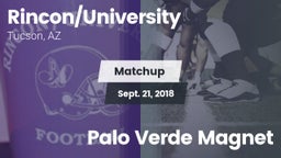 Matchup: Rincon vs. Palo Verde Magnet 2018