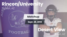 Matchup: Rincon vs. Desert View  2018