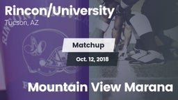Matchup: Rincon vs. Mountain View Marana 2018