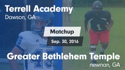 Matchup: Terrell Academy vs. Greater Bethlehem Temple 2016