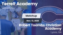 Matchup: Terrell Academy vs. Robert Toombs Christian Academy  2020
