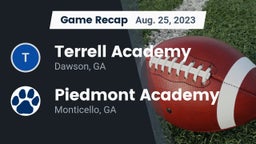 Recap: Terrell Academy  vs. Piedmont Academy  2023