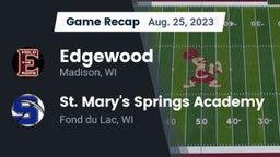 Recap: Edgewood  vs. St. Mary's Springs Academy  2023
