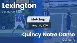 Matchup: Lexington vs. Quincy Notre Dame 2018