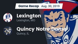 Recap: Lexington  vs. Quincy Notre Dame 2019