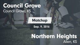 Matchup: Council Grove vs. Northern Heights  2016