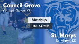 Matchup: Council Grove vs. St. Marys  2016