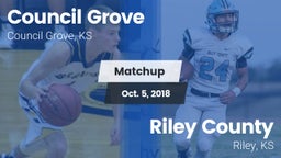 Matchup: Council Grove vs. Riley County  2018