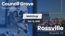 Matchup: Council Grove vs. Rossville  2018