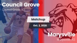 Matchup: Council Grove vs. Marysville  2020