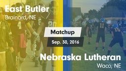 Matchup: East Butler vs. Nebraska Lutheran  2016