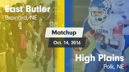 Matchup: East Butler vs. High Plains  2016