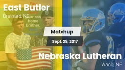 Matchup: East Butler vs. Nebraska Lutheran  2017