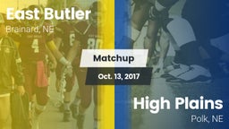 Matchup: East Butler vs. High Plains  2017