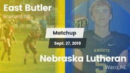 Matchup: East Butler vs. Nebraska Lutheran  2019