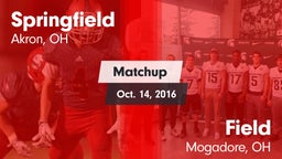 Matchup: Springfield vs. Field  2016