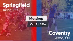 Matchup: Springfield vs. Coventry  2016