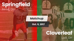 Matchup: Springfield vs. Cloverleaf  2017
