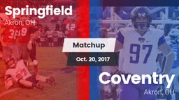 Matchup: Springfield vs. Coventry  2017