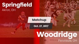 Matchup: Springfield vs. Woodridge  2017