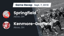 Recap: Springfield  vs. Kenmore-Garfield   2018