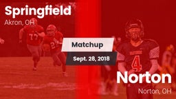 Matchup: Springfield vs. Norton  2018