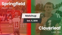 Matchup: Springfield vs. Cloverleaf  2018