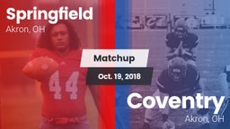 Matchup: Springfield vs. Coventry  2018