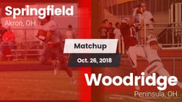 Matchup: Springfield vs. Woodridge  2018