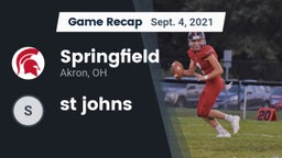 Recap: Springfield  vs. st johns 2021