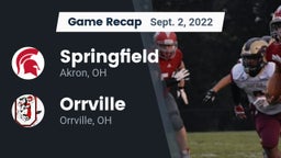 Recap: Springfield  vs. Orrville  2022