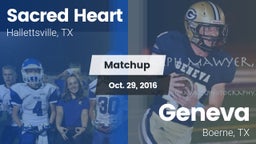 Matchup: Sacred Heart vs. Geneva  2016