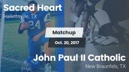 Matchup: Sacred Heart vs. John Paul II Catholic  2017