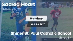Matchup: Sacred Heart vs. Shiner St. Paul Catholic School 2017