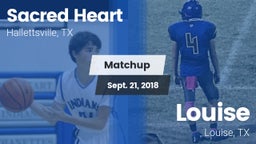 Matchup: Sacred Heart vs. Louise  2018