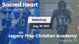 Matchup: Sacred Heart vs. Legacy Prep Christian Academy 2019