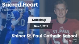 Matchup: Sacred Heart vs. Shiner St. Paul Catholic School 2019