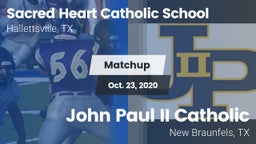 Matchup: Sacred Heart vs. John Paul II Catholic  2020