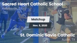 Matchup: Sacred Heart vs. St. Dominic Savio Catholic  2020