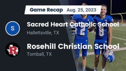 Recap: Sacred Heart Catholic School vs. Rosehill Christian School 2023