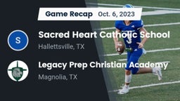Recap: Sacred Heart Catholic School vs. Legacy Prep Christian Academy 2023