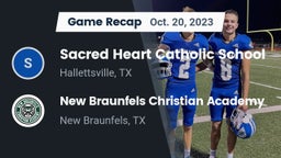 Recap: Sacred Heart Catholic School vs. New Braunfels Christian Academy 2023