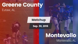 Matchup: Greene County vs. Montevallo  2015
